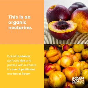 This is an organic nectarine.